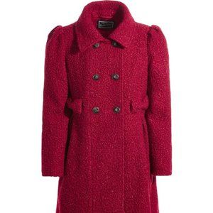 NWT S. Rothschild & Co. Big Girls Sparkle Bow Coat 14, 16